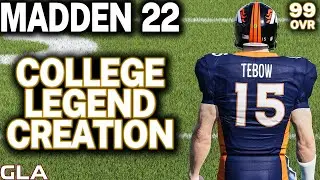 Madden 22 - QB Tim Tebow Creation College Football Legend Florida Gators