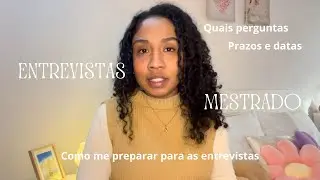 Tudo sobre as ENTREVISTAS p/ candidaturas ao MESTRADO em Portugal *quais perguntas, como me preparar