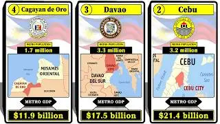 Top 16 Cities Driving the Philippine Economy 💰📉 | GDP Ranking