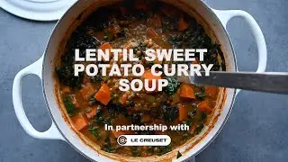 One-Pot Lentil Sweet Potato Curry Soup