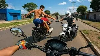 5 Ladr&otilde;es Tentando Fugir da Pol&iacute;cia de Moto