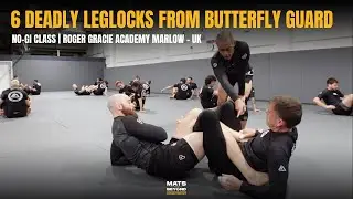 6 Leglock Sequences from Butterfly Guard | NO-GI Class with Prof. Chris Ong at Roger Gracie Marlow