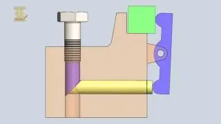 Screw-Operated Wedge-Lever Clamping Mechanism
