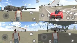 👉 Indian GTA Bike 3D ✈️  | Fighter Jet & Helicopter Flying 😱
