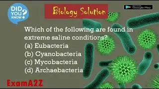 Which of the following are found in extreme saline conditions? || NEET2017