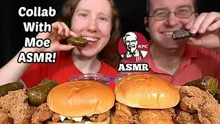 ASMR KFC CHICKEN SANDWICH MUKBANG (No Talking) EATING SOUNDS