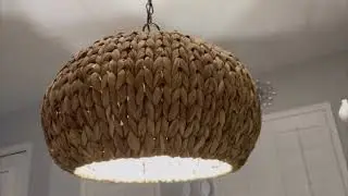 Boho Farmhouse Chandelier 🌾 Handwoven Pendant Lighting