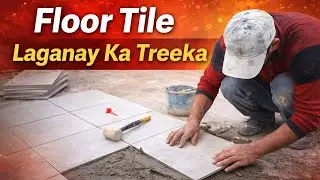 Floor tile laganay ka tareeka #floortile #construction #marbledesign #tiledesign #housedesign #tiles