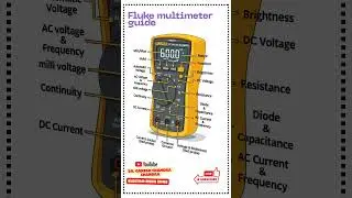 Fluke multimeter guide | how to use fluke multimeter #fluke #multimeter #electronic #testing