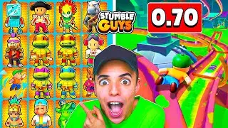 NUEVAS SKINS *TORTUGAS NINJA* y MAPA SUPER SLIDE GIGANTE en STUMBLE GUYS 0.70! 😱
