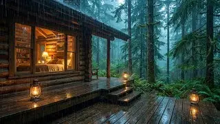 Boost Concentration Rain Sounds in Quiet Forest Cabin for Deep Work Focus 🧠