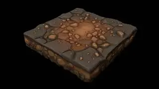 Stylized Stone Floor Tile 