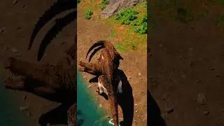 Damn #tyrannosaurusrex #theisle #shorts #deinosuchus