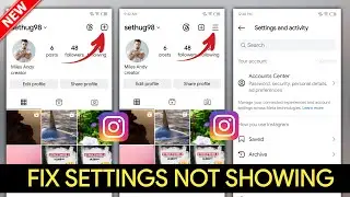 Как исправить ошибку &laquo;Настройки 3-й строки Instagram&raquo; (2024) | Значок настроек Instagram не отобр...