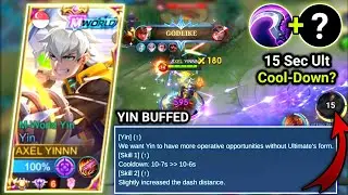 YIN 15 SECONDS ULTIMATE COOLDOWN BUILD IS HERE 😱| YIN BUFF | BEST BUILD & EMBLEM | MOBILE LEGENDS