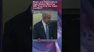 Biden and Netanyahu Discuss Gaza Ceasefire in Tense White House Meeting #shorts #gaza #globalnews