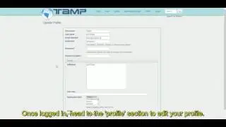 TAMP user profile update