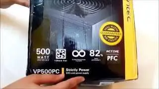 Antec VP500PC 500W PSU Unboxing and Review