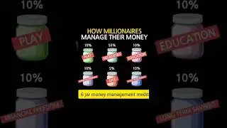 6 jar money management meditation/wealth building hub #moneymanagement #moneymeditation