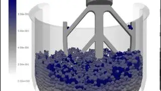 Wet Mixing Process of Cohesive Material using EDEM Simulation (Courtesy of IAB Weimar)