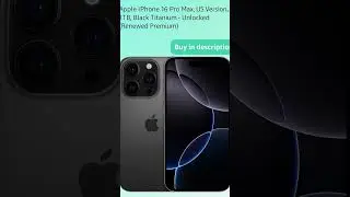 📱 Apple iPhone 16 Pro Max (Renewed Premium) &ndash; 1TB Black Titanium