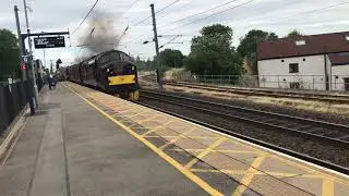 ***MEGA THRASH*** Class 37516 dragging 35018 at Northallerton