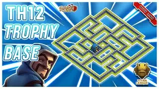 COC (TH12) Town Hall 12 Trophy Base With Link  Replay 2022