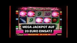 Lucky Ladys Charm auf 20€ Freispiele 😱 MEGA JACKPOT Spielothek Spielhalle
