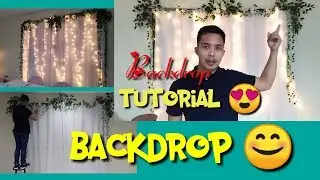 Backdrop ideas. Stage basic background. Wedding backdrop. #tutorial