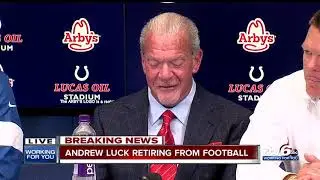 Andrew Luck announces retirement during post-game press conference
