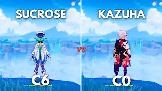 C0 Kazuha vs C6 Sucrose ! Best Anemo Support for Ayaka?? [ Genshin Impact ]