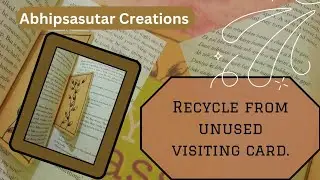 Craft From Trash🗑🔄|| #papercraft #recycle #bookmark
