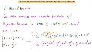 ►Aprende Fácil y Rápidamente la Ecuación Diferencial de Riccati
