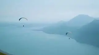4K Free Stock Footage &ndash; Paragliding Over Mountains | No Copyright Adventure Video