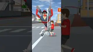 The giant paramedic monster is entering the new city #monster #sakuraschoolsimulator #shortvideo