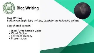 BLOG WRITING ELEC 101 CREATIVE WRITING