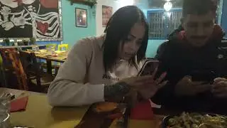 Veronica Rossi con Veronika Havenna al ristorante Messicano a Genova