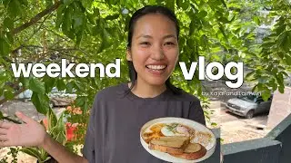 realistic weekend vlog 🌿 9-5 corporate girl💻 cozy food & rainy feels 🍜🌧️