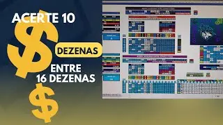 🦌🎄ACERTE 10 DEZENAS ENTRE 16 DEZENAS MAIS 5 FIXAS.LOTO FACIL. 