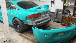 Eclipse GSX Rear Bumper Repaired, Painted & installed (Ep.16)
