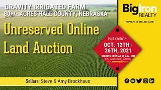 80+/- Acres Hall County, Nebraska - Unreserved Online Land Auction - BigIron Realty