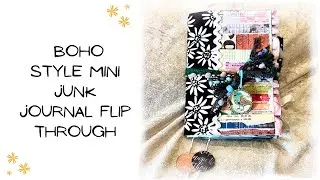 Sold - Boho Junk Journal Flip Through