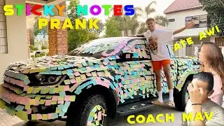 STICKY NOTES PRANK SA RAPTOR NI COACH MAV! 🤣😂