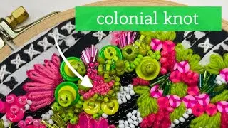 Colonial Knot | Isolated Embroidery Stitch | wildboho