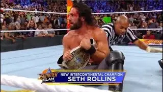 SUMMERSLAM 2018 SETH ROLLINS WIN