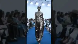 Maty Fall walking for Alexandre Vauthier Haute Couture FW23 #alexandrevauthier #hautecouture #viral