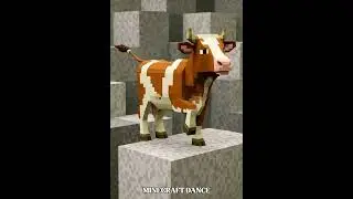 Dancing Cow vs Creeper in Minecraft 🤣#minecraft#minecraft animation#minecraft #funny funnydancing