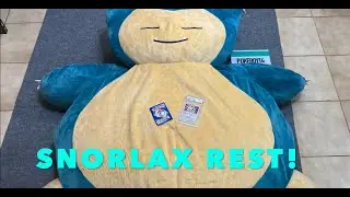 Snorlax Bean Bag Chair - Quick Review of this HUGE Pokemon Plush from ThinkGeek GameStop.