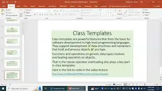 CISP 400 Function and Class Templates