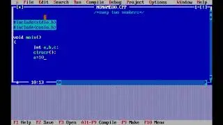 Program to swap two number using three variable in c programming language.